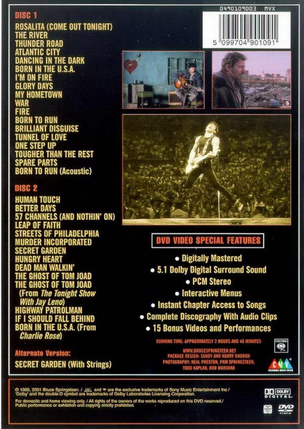 Bruce Springsteen : The Complete Video Anthology / 1978-2000 (2xDVD-V, Comp, Multichannel)