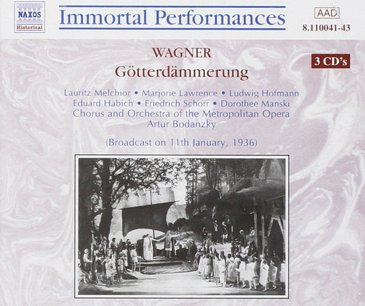 Richard Wagner - Lauritz Melchior, Marjorie Lawrence, Friedrich Schorr, The Metropolitan Opera, Artur Bodanzky : Götterdämmerung (3xCD, Album)