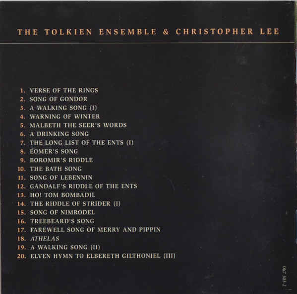 The Tolkien Ensemble & Christopher Lee : At Dawn In Rivendell (CD, Album)