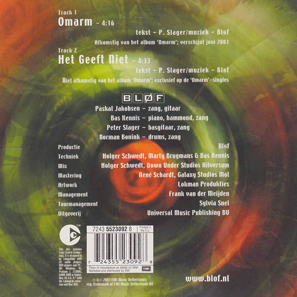 Bløf : Omarm (CD, Single)