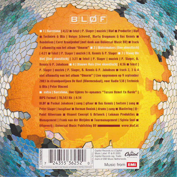 Bløf : Barcelona (CD, Single, Copy Prot., Enh)