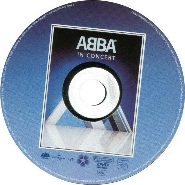 ABBA : In Concert (DVD-V, RM, Multichannel, PAL)