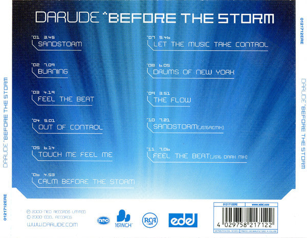 Darude : Before The Storm (CD, Album)