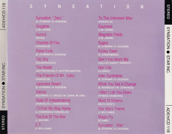 Star Inc. : Synsation (CD, Album)