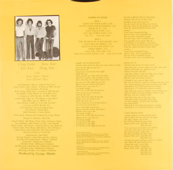 American Flyer : American Flyer (LP, Album, All)