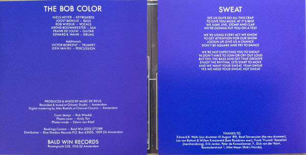 Bob Color : Sweat (CD, Album)