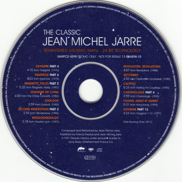 Jean-Michel Jarre : The Classic Jean Michel Jarre (CD, Comp, Promo)