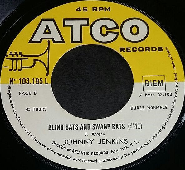 Johnny Jenkins : Voodoo In You / Blind Bats And Swanp Rats (7")