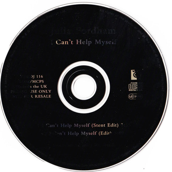 Julia Fordham : I Can't Help Myself (CD, Promo)