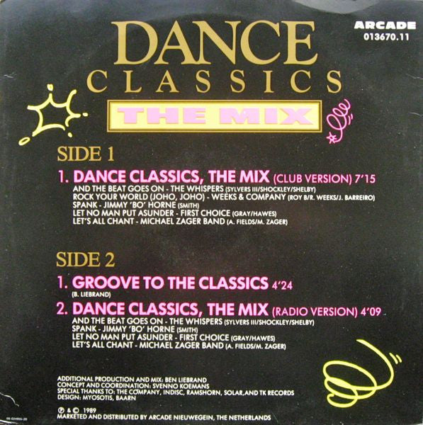 Various : Dance Classics - The Mix (12", P/Mixed)