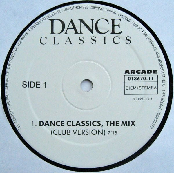 Various : Dance Classics - The Mix (12", P/Mixed)