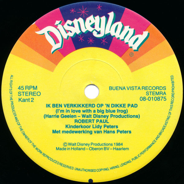 Donald Duck En Robert Paul, Kinderkoor Lidy Peters : Kun Je Kwaken? (7", Single)