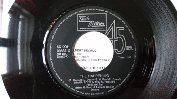 The Supremes : The Happening / I Hear A Symphony (7", RE)