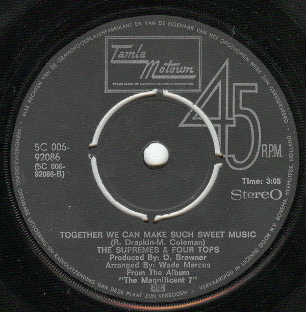 The Supremes & Four Tops : River Deep - Mountain High (7", Single)
