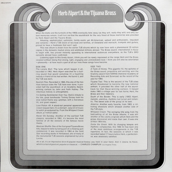 Herb Alpert & The Tijuana Brass : Greatest Hits (LP, Comp)
