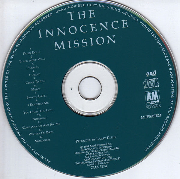 The Innocence Mission : The Innocence Mission (CD, Album)