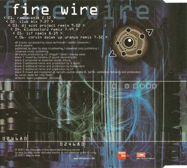 Cosmic Gate : Fire Wire (CD, Maxi)