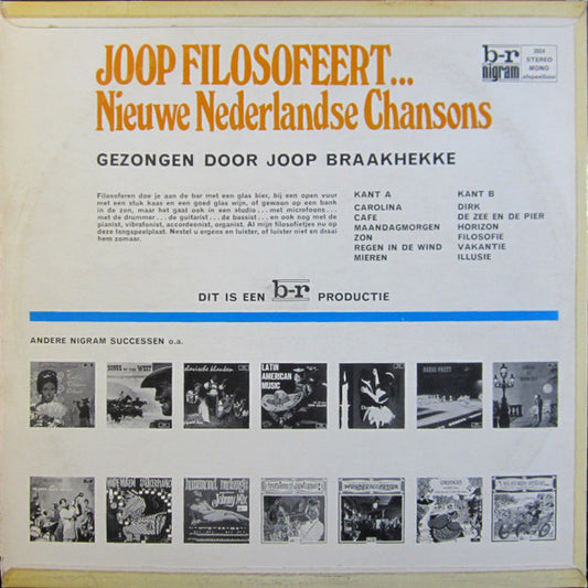 Joop Braakhekke : Joop Filosofeert...  Nieuwe Nederlandse Chansons (LP)