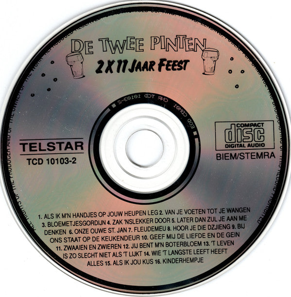 De Twee Pinten : 2 x 11 Jaar Feest (CD, Comp)