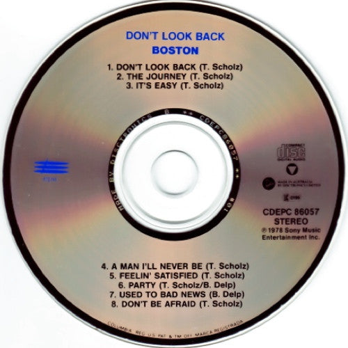 Boston : Don't Look Back (CD, Album, RE)