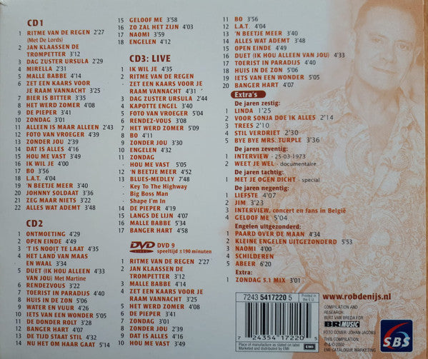 Rob De Nijs : 40 Jaar Hits / Het Allerbeste Van Rob De Nijs (3xCD, Comp + DVD + Box)