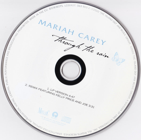 Mariah Carey : Through The Rain (CD, Single)