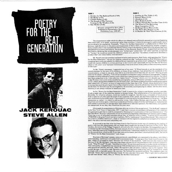 Jack Kerouac : The Jack Kerouac Collection (4xLP, Comp + Box, Ltd)