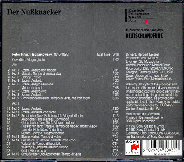 Klassische Philharmonie Bonn, Heribert Beissel : Der Nußknacker (CD)
