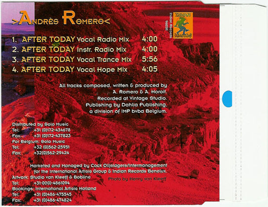 Andres Romero : After Today (CD, Maxi)