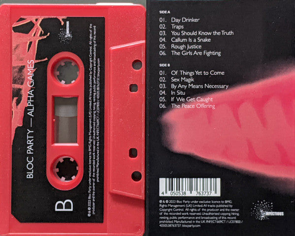 Bloc Party : Alpha Games (Cass, Album, Red)