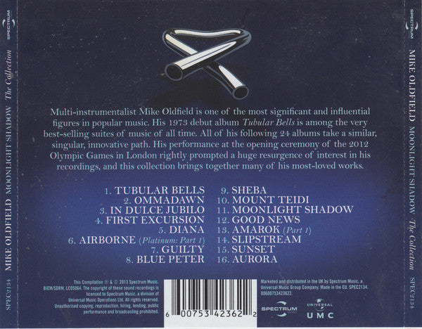 Mike Oldfield : Moonlight Shadow The Collection (CD, Comp, EDC)