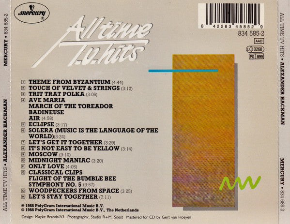 Alexander Hackman : All Time TV Hits (CD)