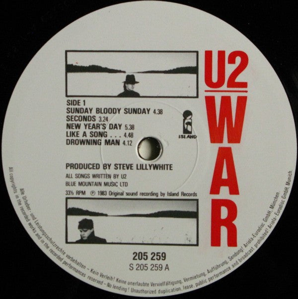 U2 : War (LP, Album, Gat)