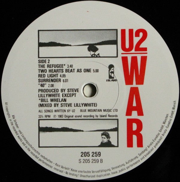U2 : War (LP, Album, Gat)