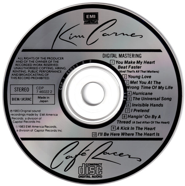 Kim Carnes : Café Racers (CD, Album)