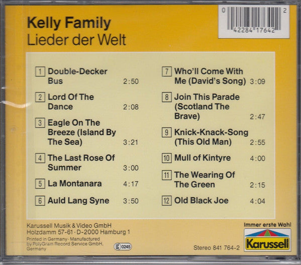 The Kelly Family : Lieder Der Welt (CD, Album, RE)