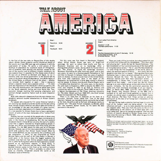 Alistair Cooke (2) : Talk About America (2xLP, Comp, Gat)