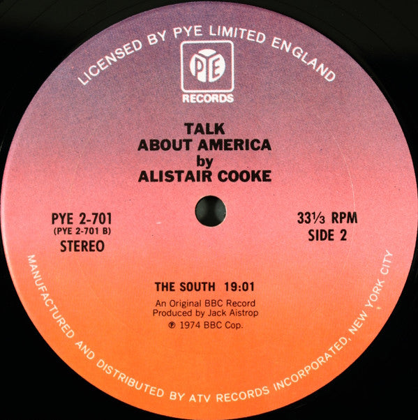 Alistair Cooke (2) : Talk About America (2xLP, Comp, Gat)