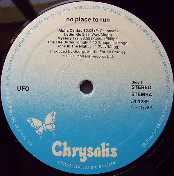 UFO (5) : No Place To Run (LP, Album)