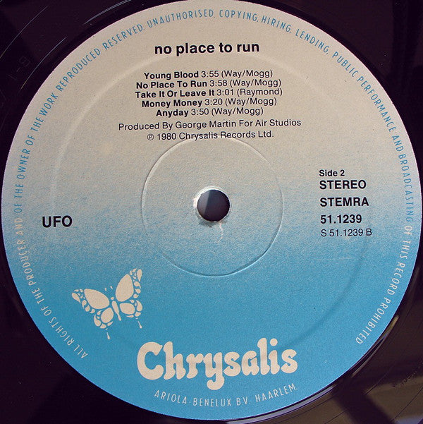 UFO (5) : No Place To Run (LP, Album)
