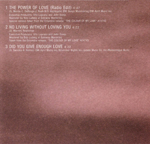 Céline Dion : The Power Of Love (CD, Maxi)
