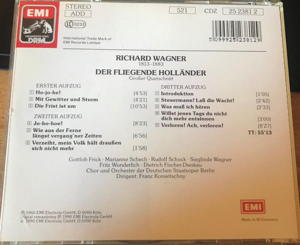 Richard Wagner : Der Fliegende Holländer - Großer Querschnitt (CD, RM)