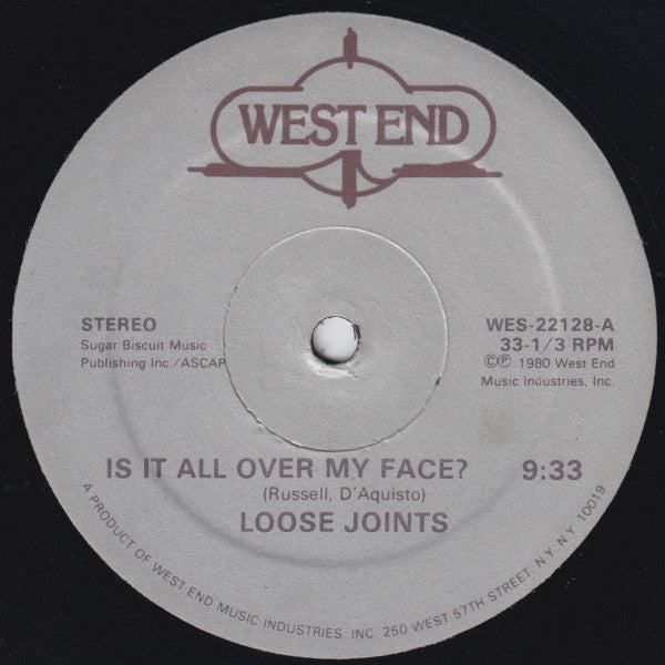 Loose Joints : Is It All Over My Face? (12", Single)