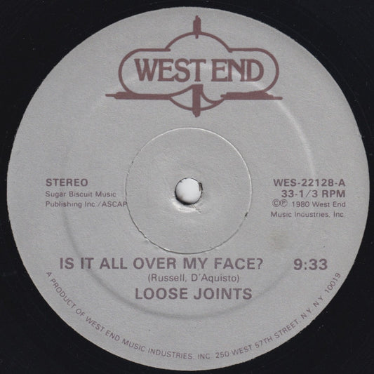 Loose Joints : Is It All Over My Face? (12", Single)