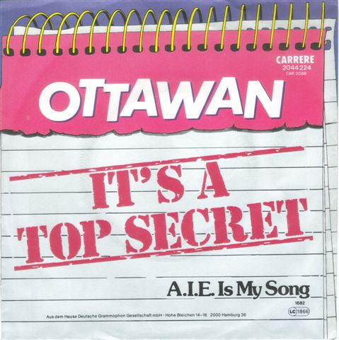 Ottawan : It's A Top Secret (7")