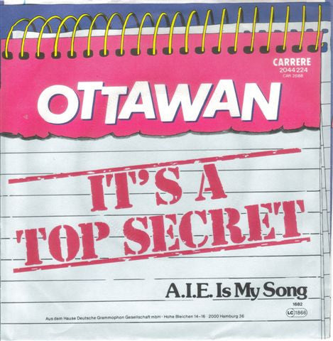 Ottawan : It's A Top Secret (7")