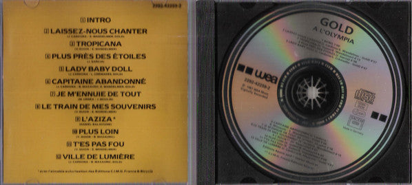 Gold (3) : A L'Olympia (CD, Album, RE)