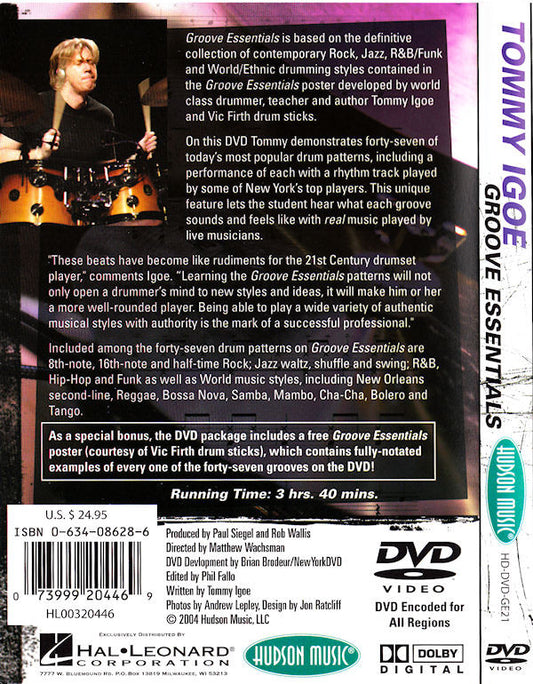 Tommy Igoe : Groove Essentials (DVD-V, Multichannel, Dol)
