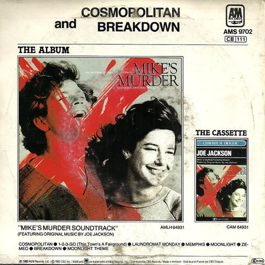 Joe Jackson : Cosmopolitan (7", Single)