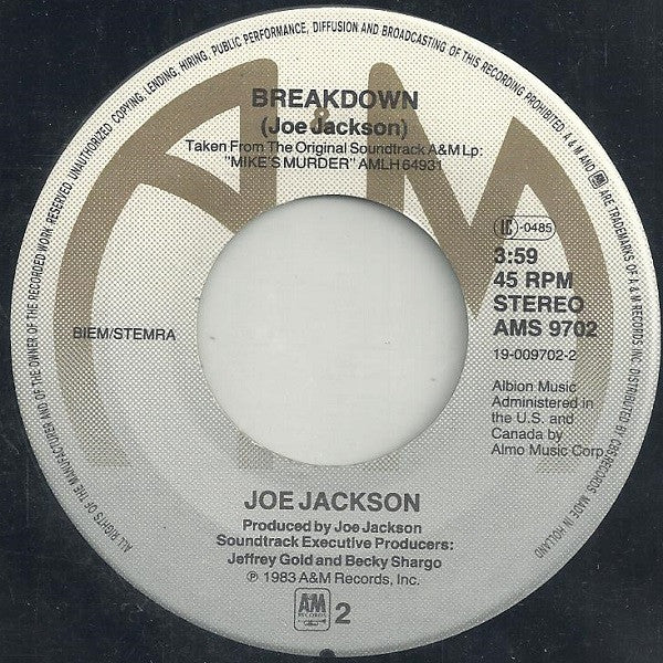 Joe Jackson : Cosmopolitan (7", Single)